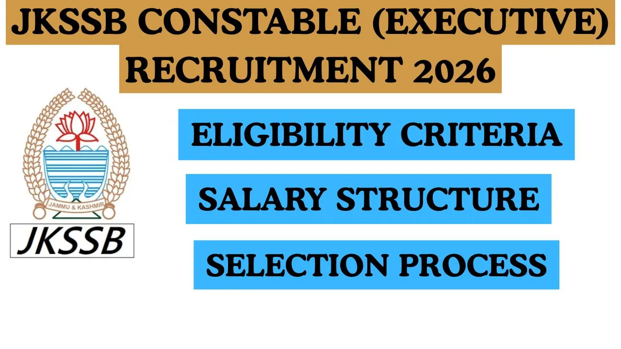 JKSSB Constable (Executive) Recruitment 2026